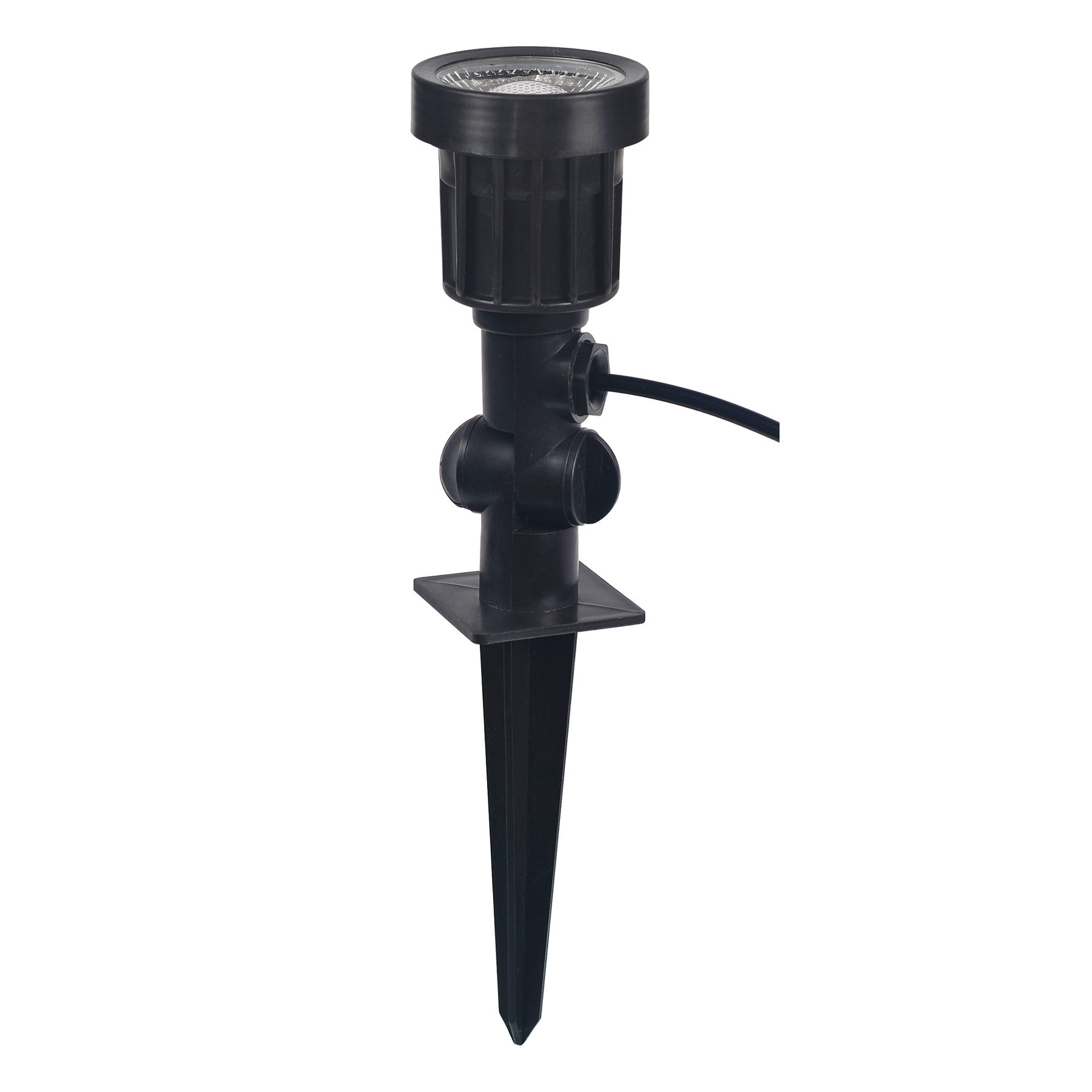 ESPETO P/JARDIM PRETO LED 5W AMBAR