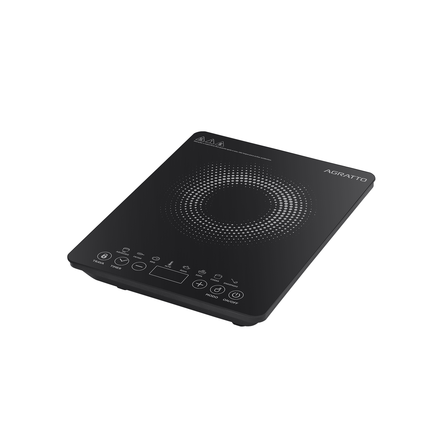 COOKTOP INDUCAO PRETO 1 BOCA 1200W  127V