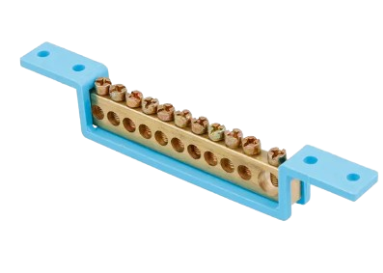 BARRAMENTO NEUTRO 11 TERMINAL AZUL FIX 89.0 E 119.0MM