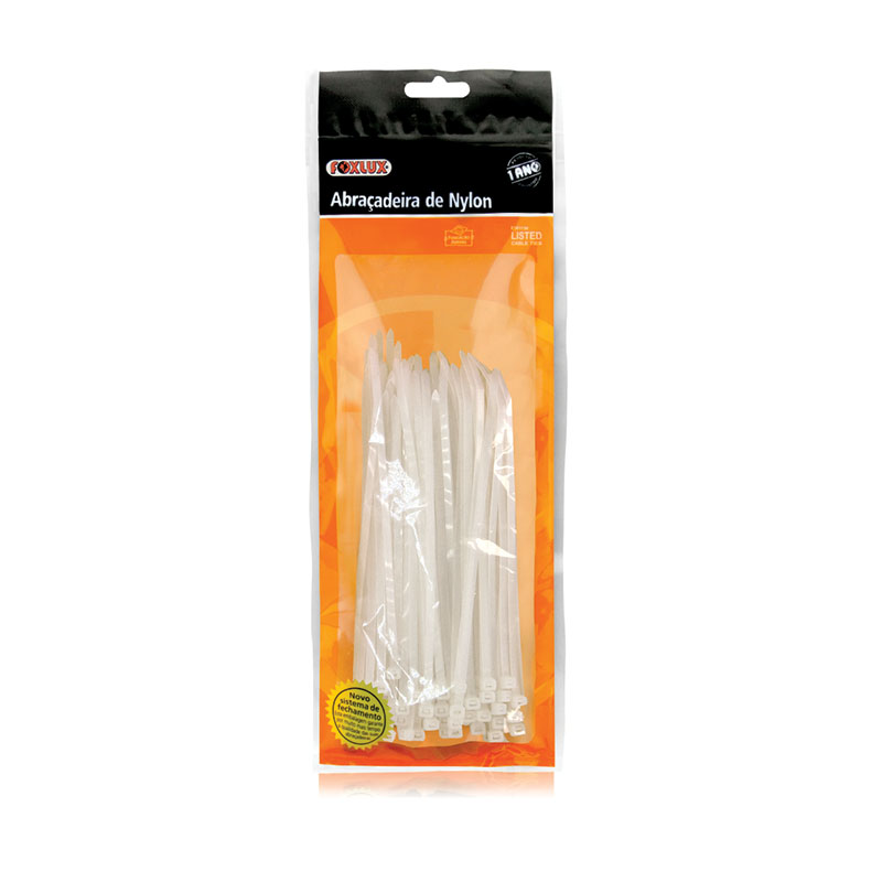 ABRACADEIRA NYLON 370X7,0 BRANCA C/50