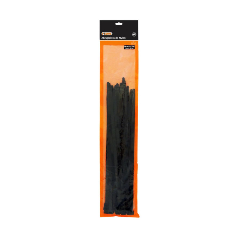 ABRACADEIRA NYLON 760X9,0 PRETA C/25