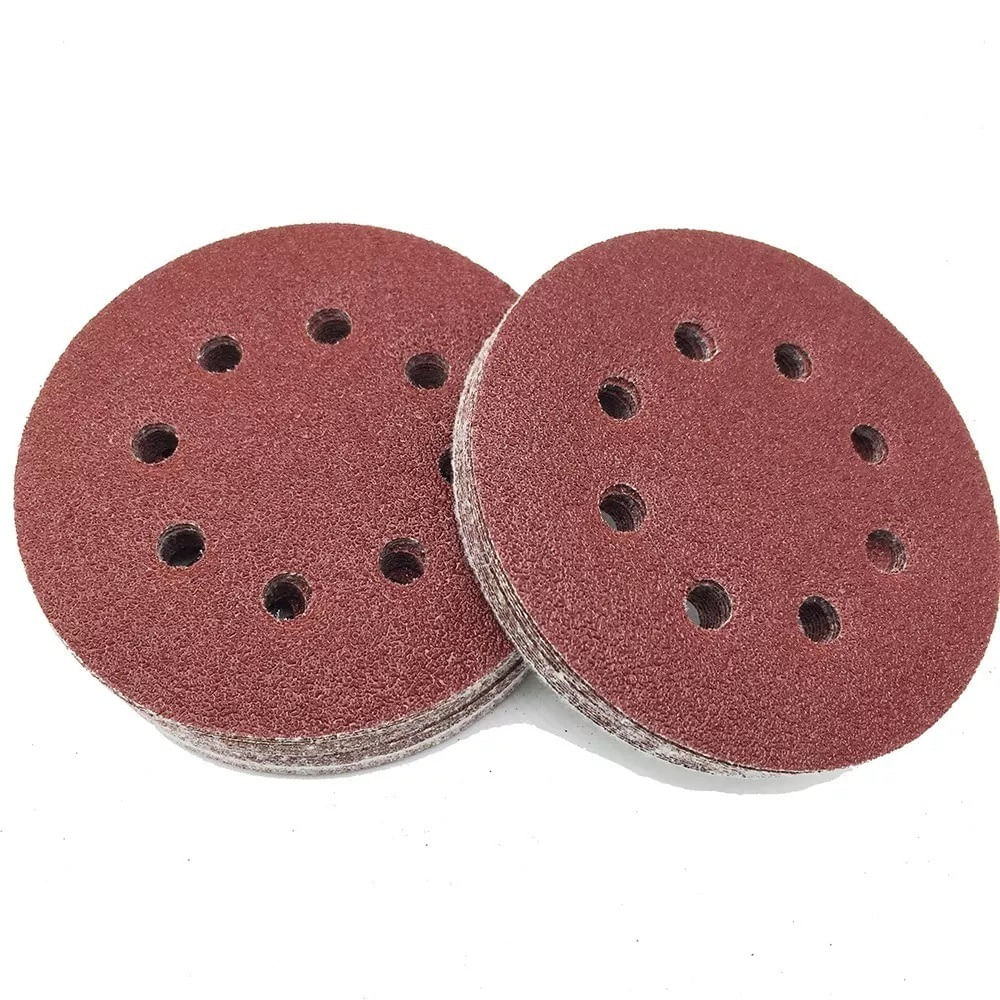 DISCO DE LIXA COM VELCRO PERFURADO 125MM GRAO 36 C/5 PECAS