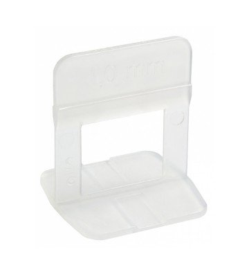 ESPACADOR DE PISO NIVELADOR 1,0MM COM 50 PECAS (BRANCO)
