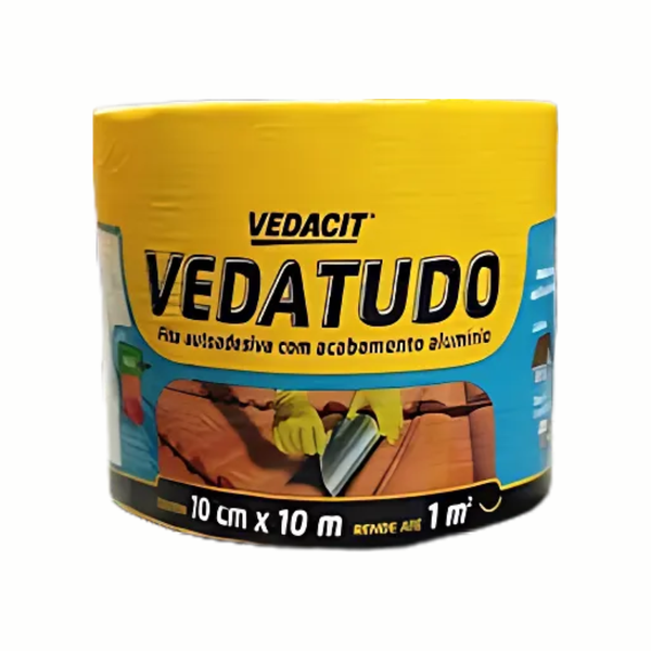 FITA ALUMINIZADA VEDATUDO 10CM X 10M