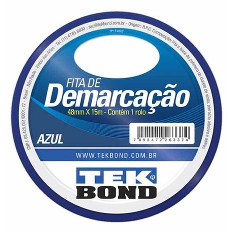 FITA DEMARCACAO AZUL 48MMX15M