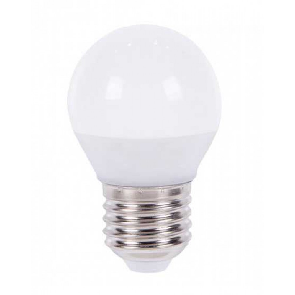 LAMPADA LED BOLINHA LEITOSA 4,8W 6500K E-27