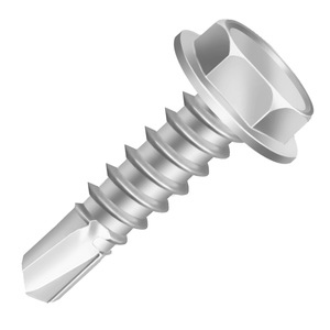 PARAFUSO CABECA SEXTAVADA DRILL ZINCADO PONTA BROCA 4,2X19 C/5CTS