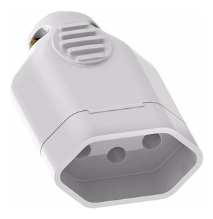 PLUG FEMEA 2P+T BRANCA 20A C/10 PECAS