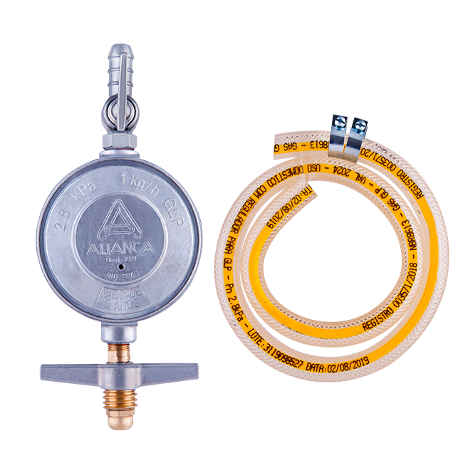 REGULADOR DE GAS 504/01 COM MANGUEIRA 1,20 BLISTER