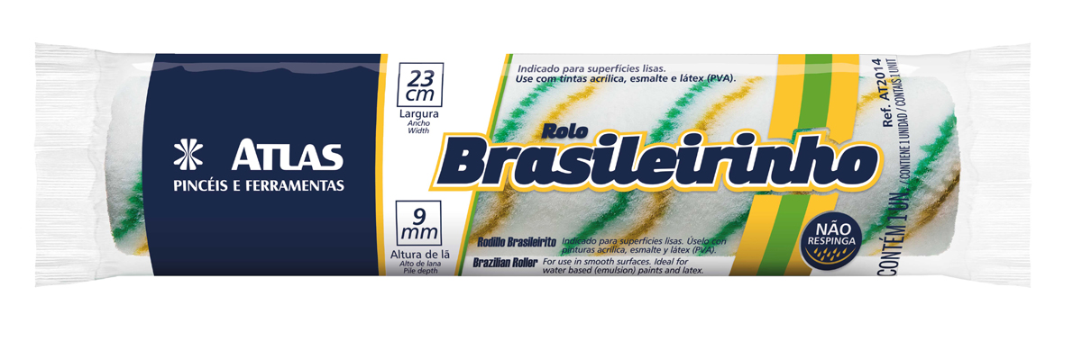 ROLO DE PINTURA BRASILEIRINHO POLIAMIDA 23CM
