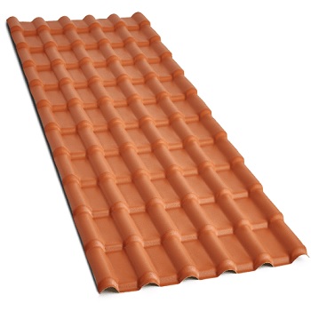 TELHA ONDULADA PVC PLAN COLONIAL TERRACOTA 2,42 X 06 ONDAS