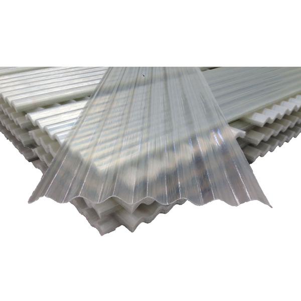TELHA TRANSLUCIDA FIBRA 1,83 X 1,10M INCOLOR