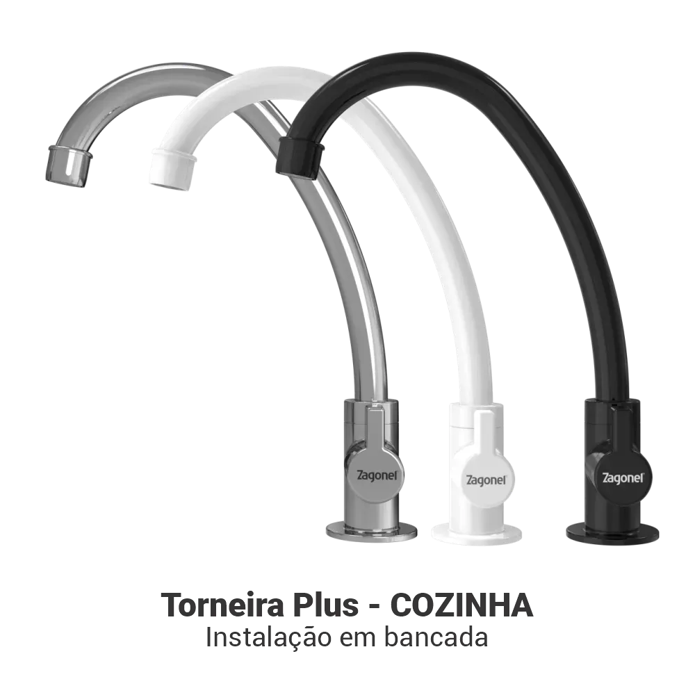 TORNEIRA PLUS COZINHA BANCADA BRANCA